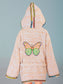 Hooded Butterfly Embroidery Handmade Cotten Night Robe