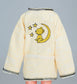 Short Collar Teddy Bear on a Moon Embroidery Handmade Cotten Night Robe