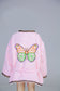 Short Collar Butterfly Embroidery Handmade Cotten Night Robe