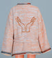 Short Collar Thankful Hands Embroidery Handmade Cotten Night Robe