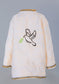 Short Collar Dove Embroidery Handmade Cotten Night Robe